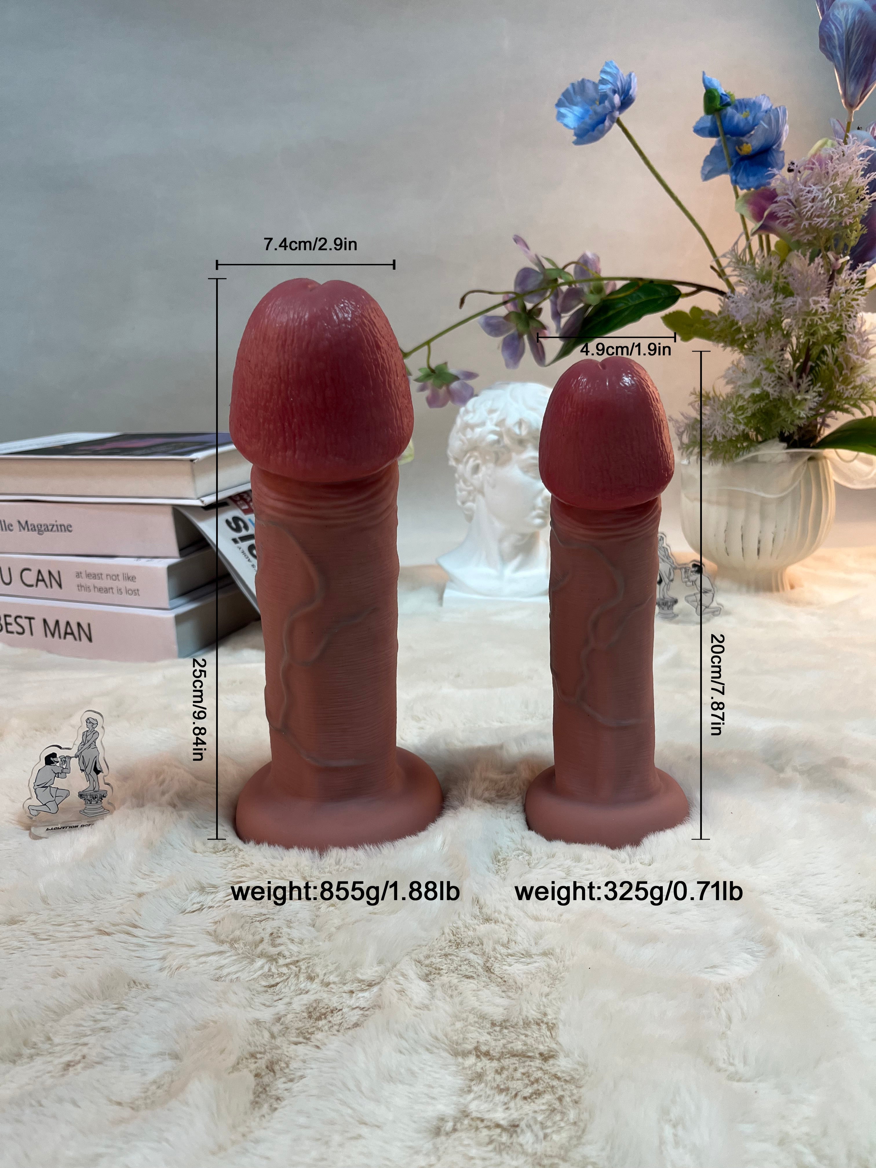 855 g / 1,88 lb — godemichet réaliste en silicone pour femmes – design lisse et élégant