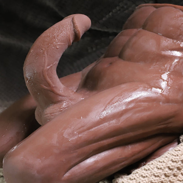 Livraison gratuite丨Poupée masculine mi-corps avec godemichet de 7,5 pouces