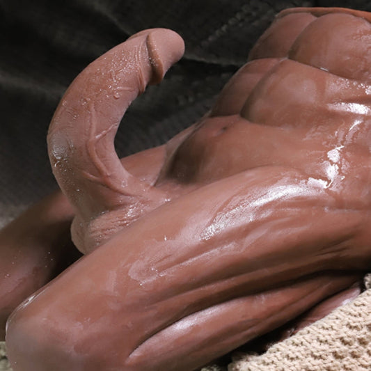 Livraison gratuite丨Poupée masculine mi-corps avec godemichet de 7,5 pouces