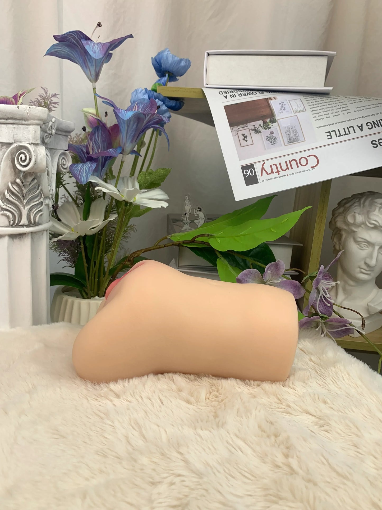 Masturbateur de poche réaliste avec ventouse, gémissements et vibration | livraison gratuite