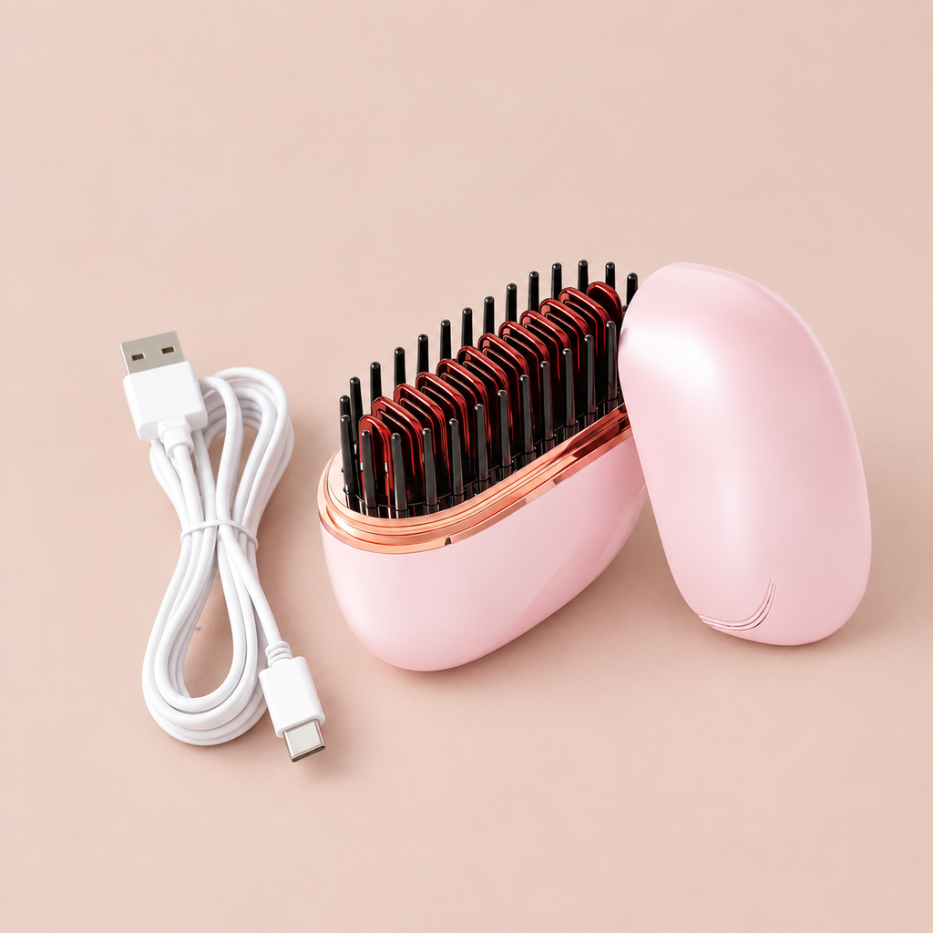 PocketSleek Pro – Mini Brosse Lissante Rechargeable Sans Fil