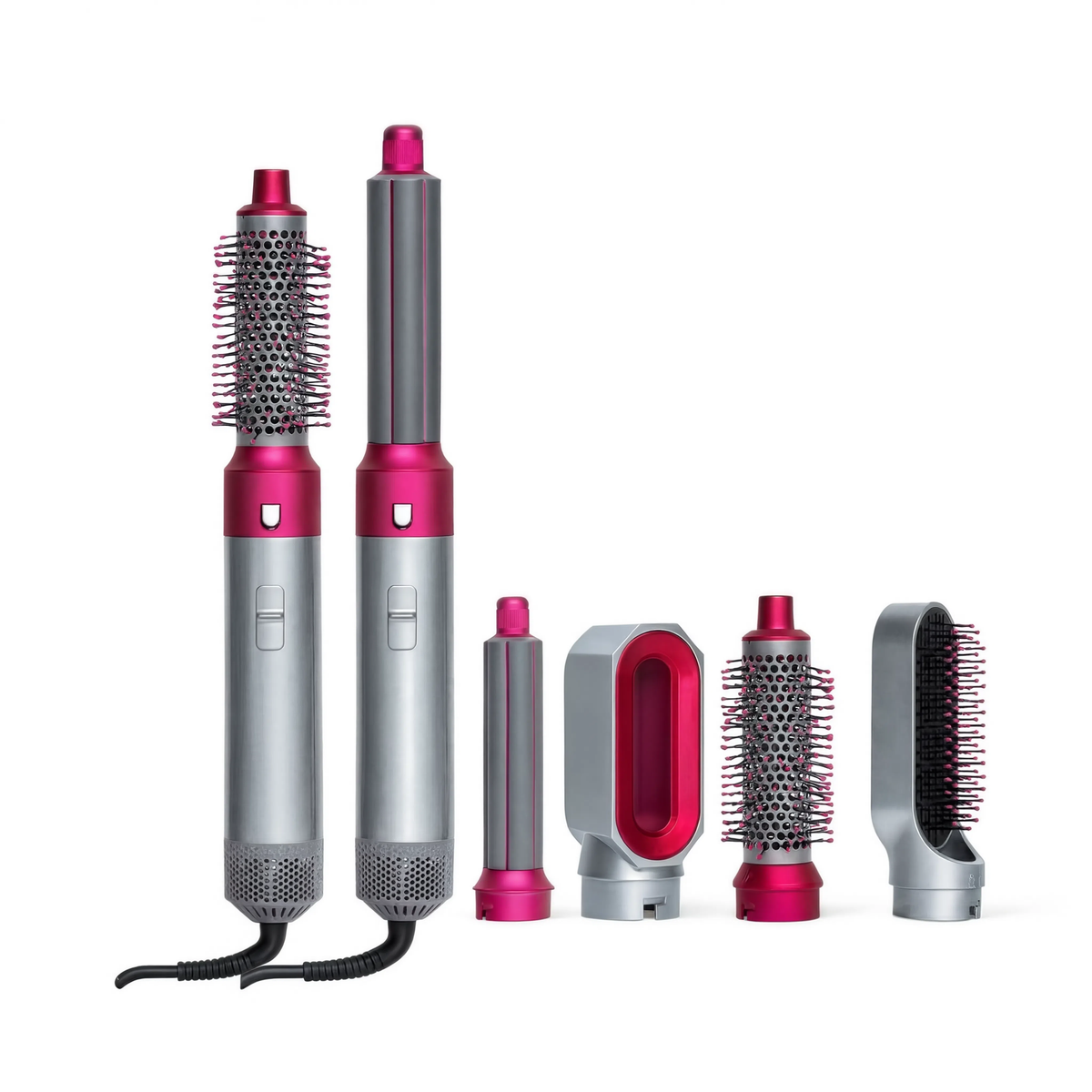 Multi-styler Volumia 5en1 coloris rose, vue produit