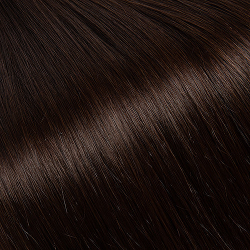 Extension Genius Trame Brun Foncé – 100% cheveux naturels Remy, trame fine invisible