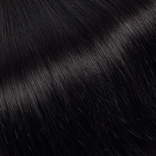 Extension Genius Trame Noir Naturel – 100% cheveux naturels Remy, trame fine invisible