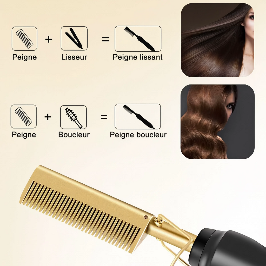 Peigne chauffant GlideComb Pro, vue produit