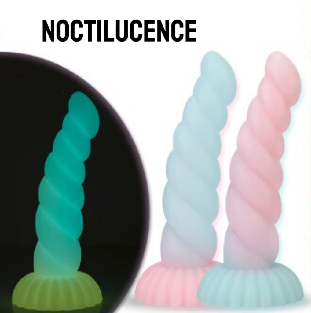 Godemichet coloré phosphorescent — ventouse puissante | livraison gratuite