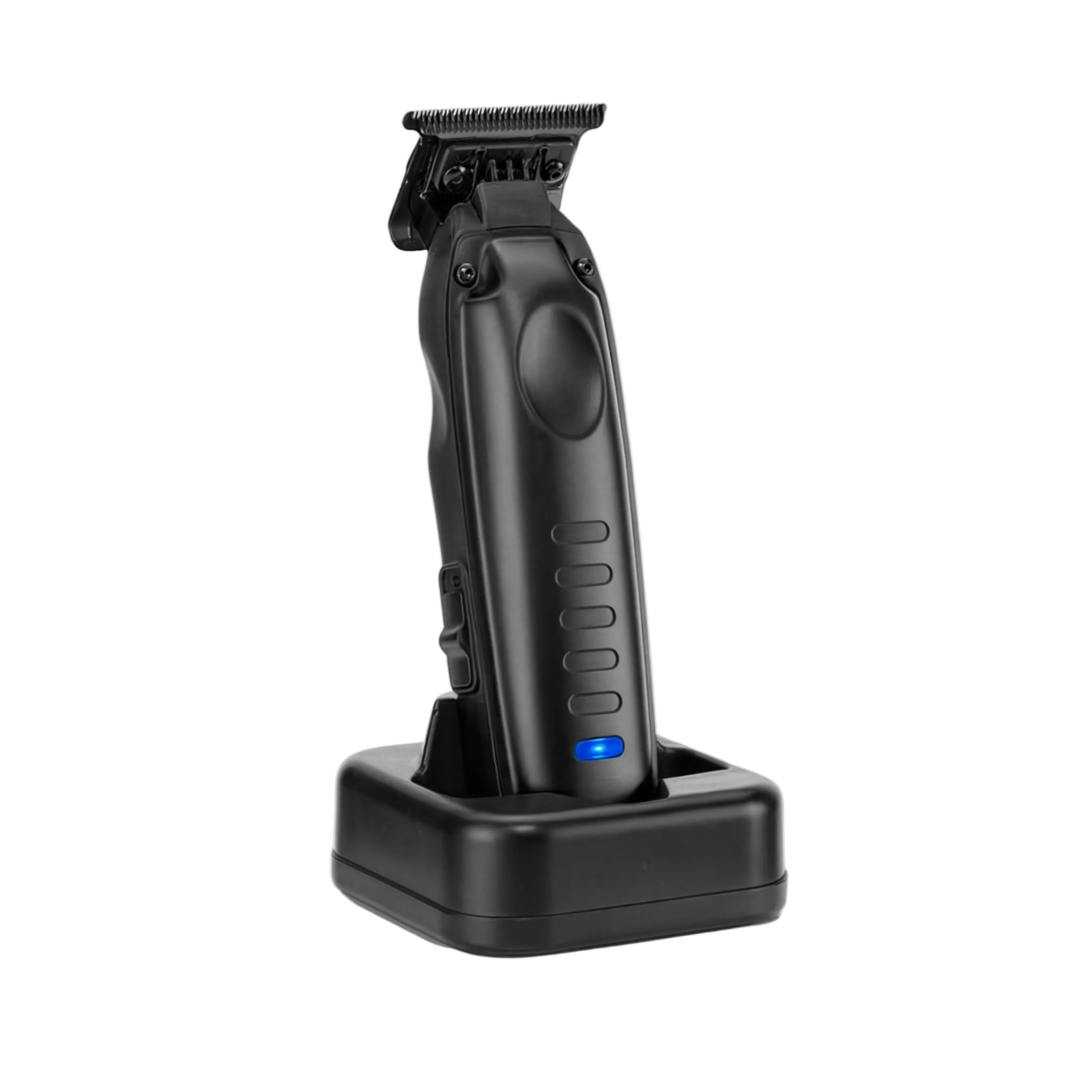 Tondeuse TrimPro Compact sur son socle de charge