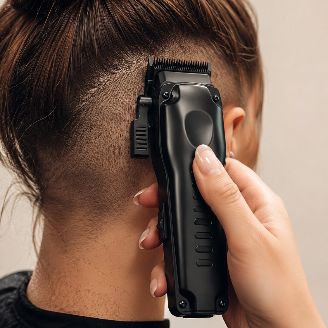 Tondeuse ClipperPro Compact, utilisation sur la nuque