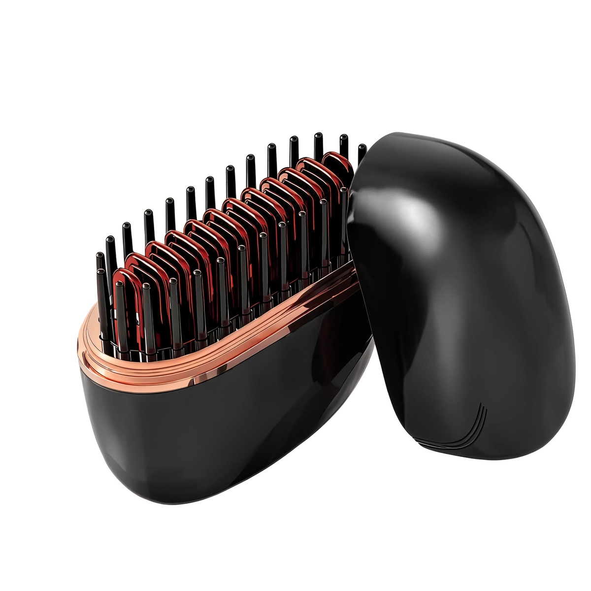 Mini brosse lissante PocketSleek Pro noir, vue produit