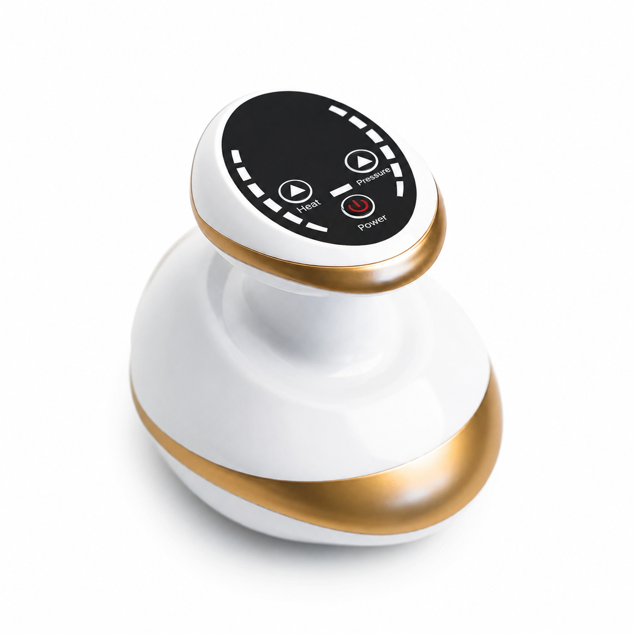 Ventouse chauffante VacuCup Pro blanc et doré, vue produit