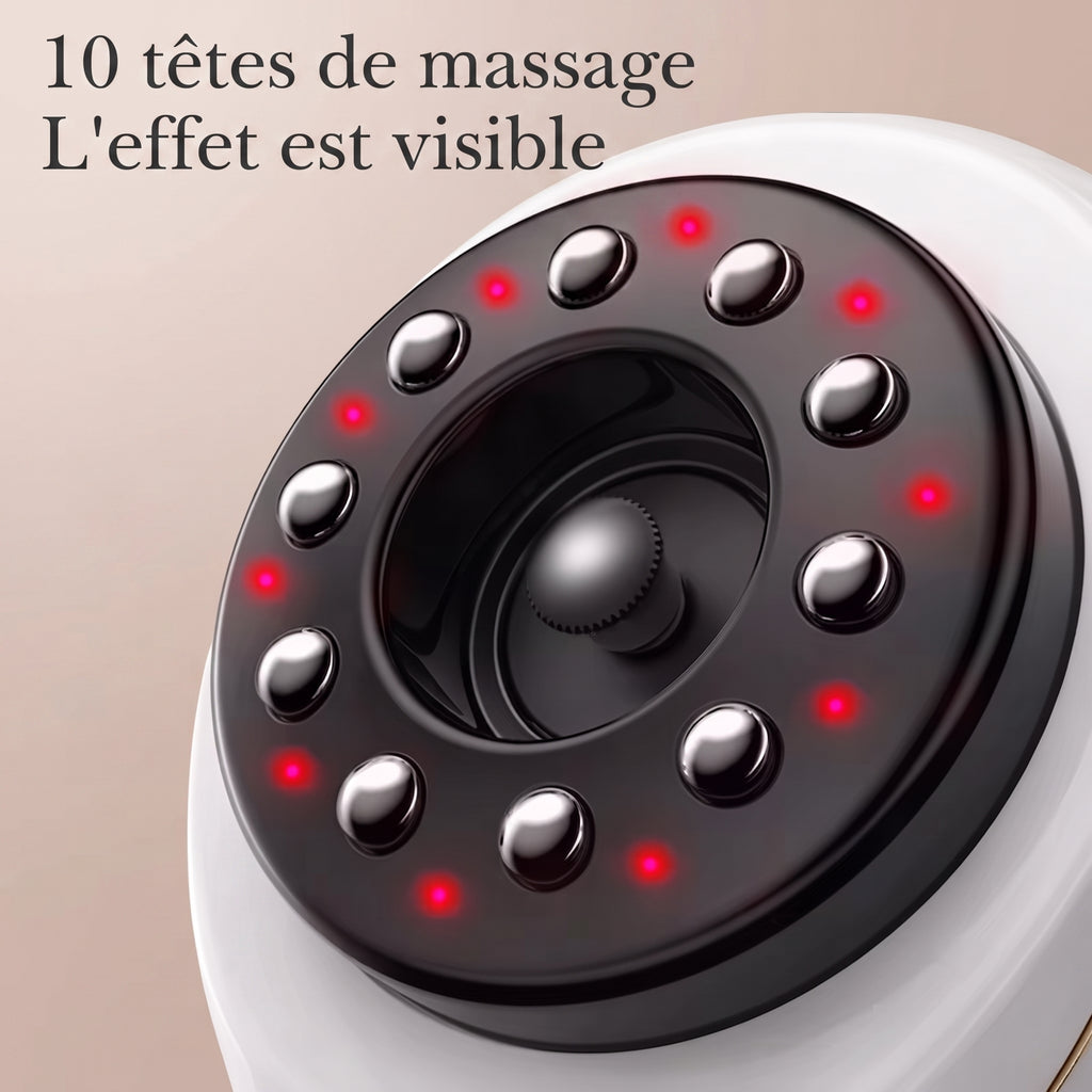 Ventouse VacuCup Pro, détail des têtes de massage